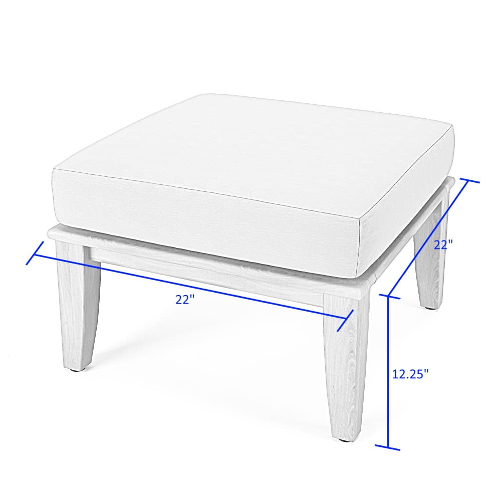 Laguna Teak Ottoman - Image 8